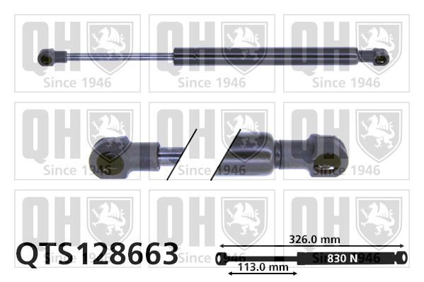 QUINTON HAZELL Газовая пружина, капот QTS128663